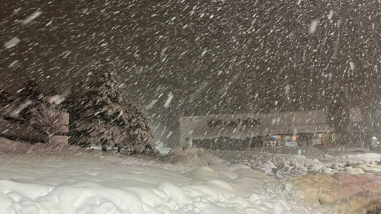 En Las Leñas el temporal ingresó el día sábado Foto: Felicitas Oyhenart