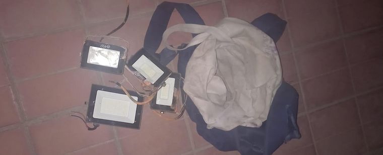 Robo de luminarias LED Foto: Ministerio de Seguridad