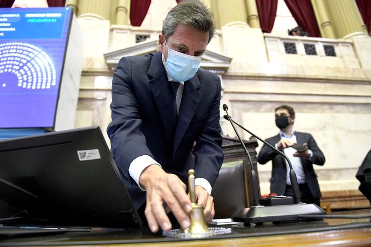 Massa busca un acuerdo con la oposición para volver a sesionar. Foto: Telam