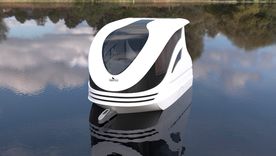 Este modelo de motorhome permite que se traslade por tierra y agua Foto: SealVans
