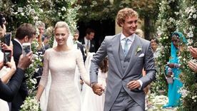 La boda de Pierre Casiraghi y Beatrice.