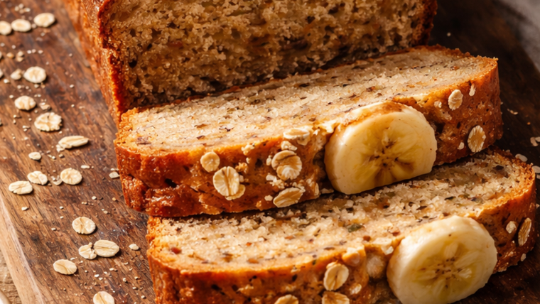 Cómo hacer budín integral de banana