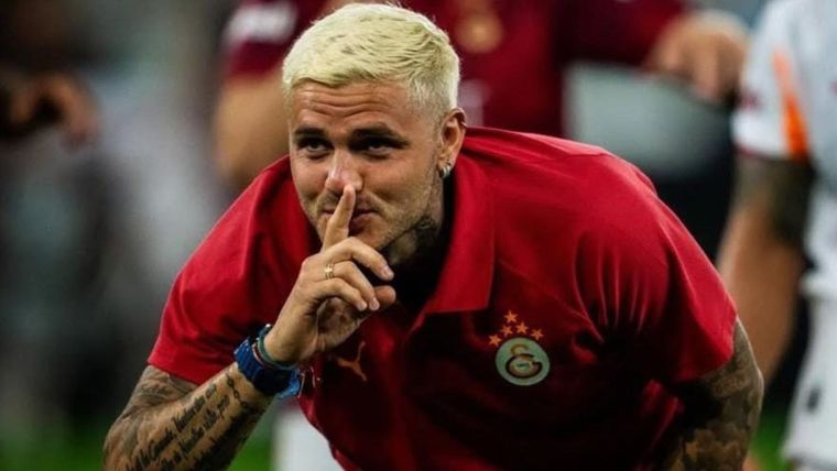 El jugador decidió responder sin palabras. Créditos: Instagram @mauroicardi
