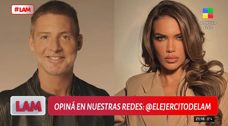 Adrián Suar y Rocío Robles cada vez más cerca de confirmar su historia de amor. Foto: captura de pantalla/ América TV. Adrián Suar y Rocío Robles cada vez más cerca de confirmar su historia de amor. Foto: captura de pantalla/ América TV.