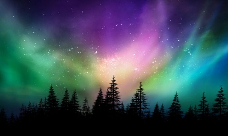 Aurora boreal en Canadá Foto: Ilustrativa