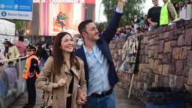 Luis Petri y Cristina Pérez en el Frank Romero Day. Luis Petri y Cristina Pérez en el Frank Romero Day.