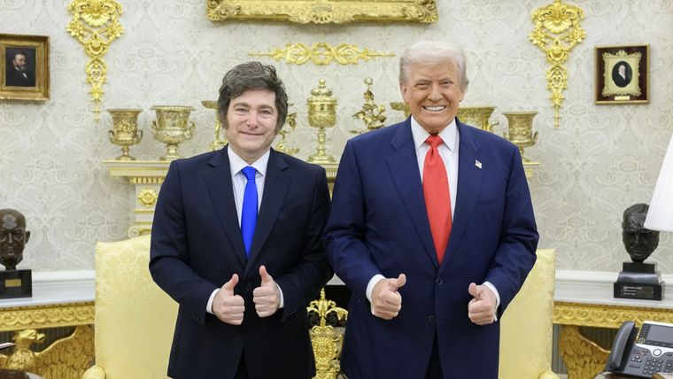 Trump y Milei en la Casa Blanca