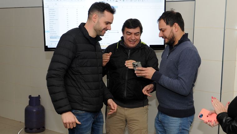 Gabriel Pradines, Omar de Marchi y Alvaro Martínez, referentes del PRO de Mendoza. Foto: ALF PONCE MERCADO / MDZ