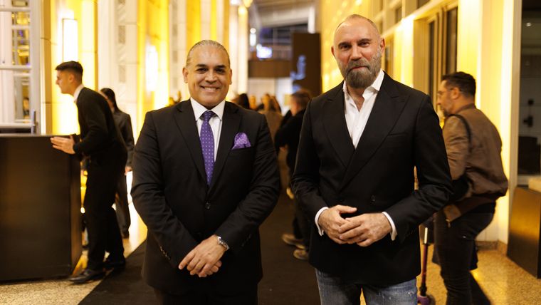 Ricky Videla, quien tuvo a cargo la producción del evento, y Gabriel Lage.