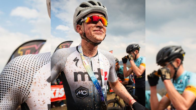 El mendocino celebró su primera consagración en la prueba de mountain bike más dura.