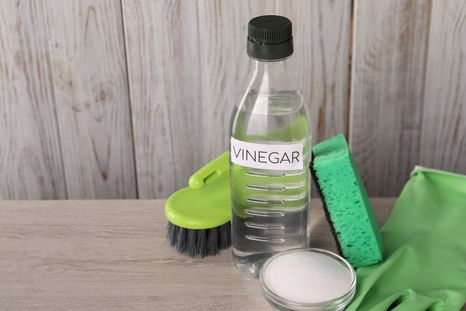 Vinagre y detergente, un gran herbicida. Fuente: Shutterstock. Vinagre y detergente, un gran herbicida. Fuente: Shutterstock.
