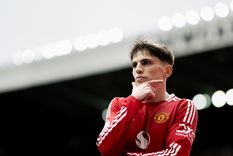 Garnacho convirtió un golazo en la derrota del Manchester United. Foto: @ManUtd