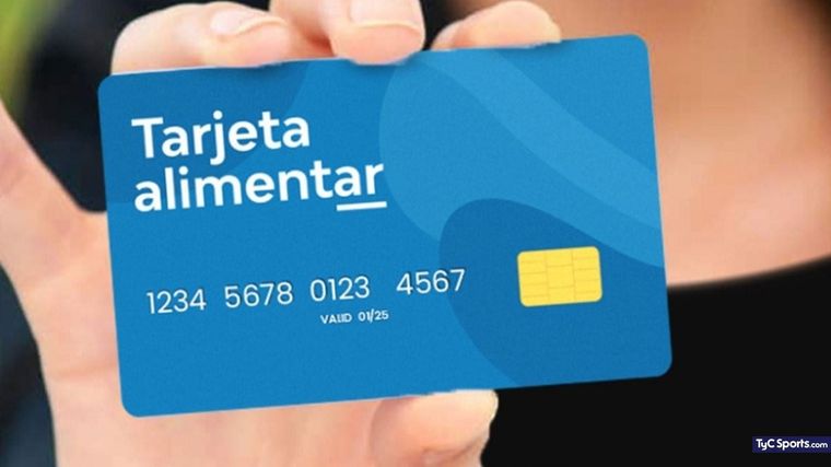 Tarjeta Alimentar. Para acceder a este plan no hay que hacer ningún trámite ya que es automático. Foto: tycsports.com/