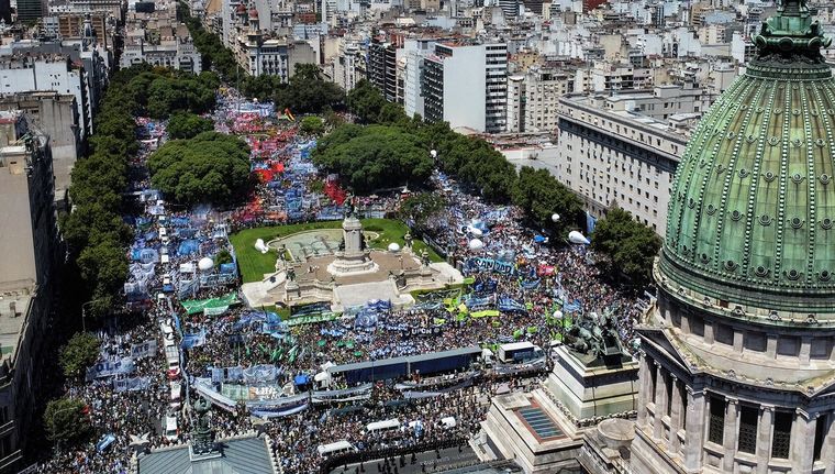 Casta. El sindicalismo, en el ojo del Gobierno y en pie de guerra con Javier Milei. Foto: NA