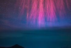 La foto, ganó la categoría Paisajes celestes del concurso Fotógrafo de astronomía del año 2023. Foto: Dpa.