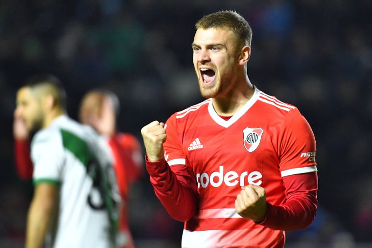 Lucas Beltrán es sondeado por Atlético de Madrid. Foto: @RiverPlate