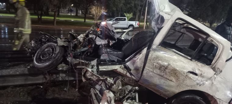 Así quedó el vehículo tras el accidente Foto: gentileza