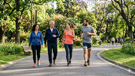 Lo mejor es caminar media hora por dìa. Fuente: IA Gemini. Lo mejor es caminar media hora por dìa. Fuente: IA Gemini.