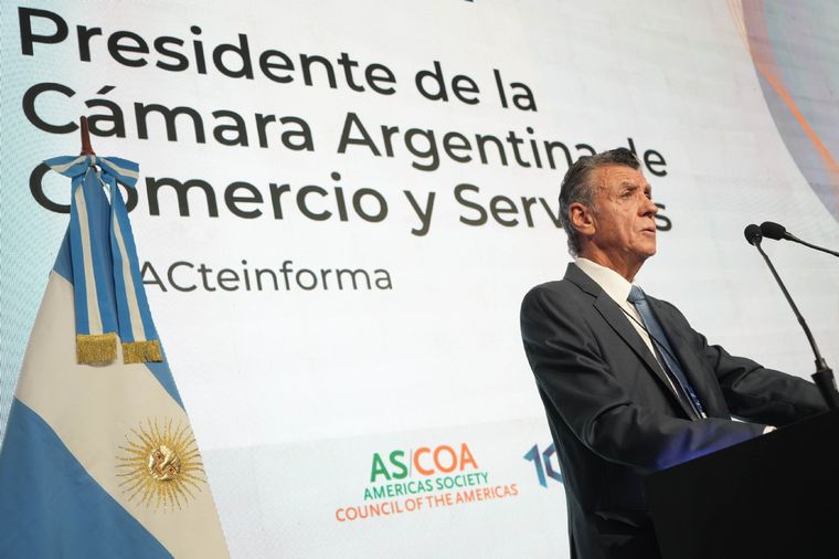 Mario Grinman, presidente de la CAC, en la apertura del Council of the Americas. Foto: CAC