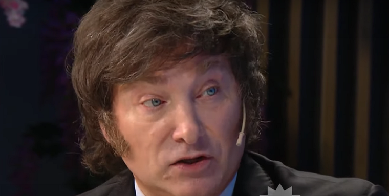 Javier Milei con Mirtha Legrand Foto: Captura TV