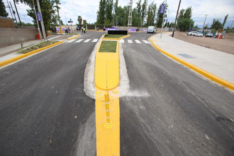 Rotonda de Estrada y Elpidio Gonzalez. Foto: Municipalidad de Guaymallén