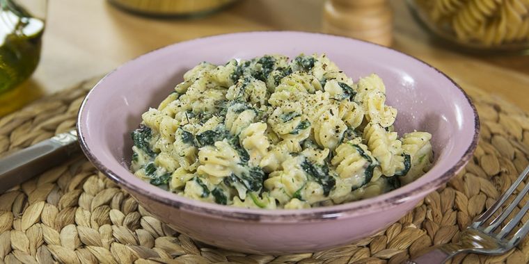 pasta con espinaca Foto: cookpad