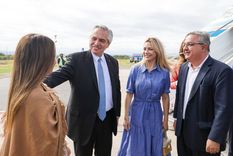 El presidente Alberto Fernández en su llegada a Catamarca. Foto: Noticias Argentinas