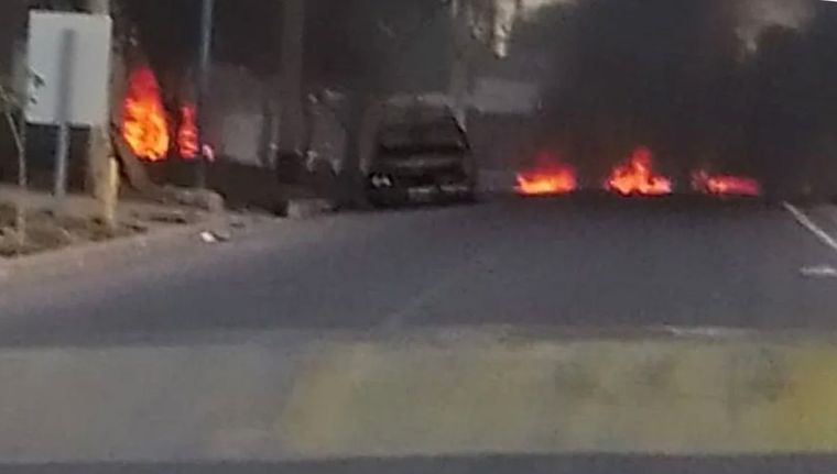 La zona del conflicto en Godoy Cruz. Foto: Gentileza