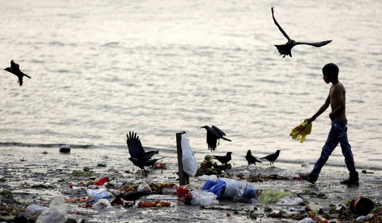 El río Ganges es uno de los más importantes y contaminados del mundo. Foto: Efe.