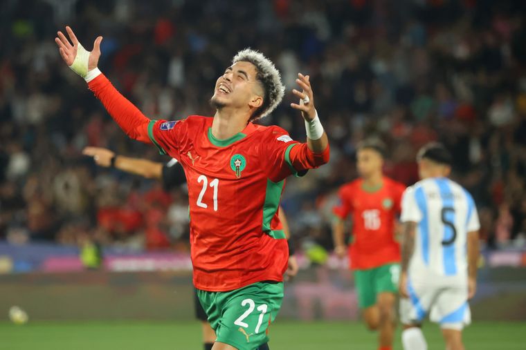 Yassir Zabiri le dio el triunfo a Marruecos en la final ante Argentina.