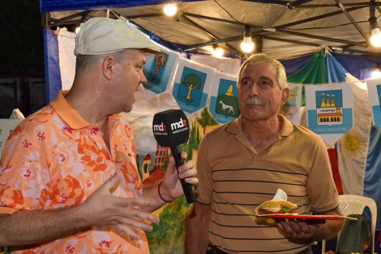 Federico Croce entrevistando al anfitrión de San Marino. Federico Croce entrevistando al anfitrión de San Marino.