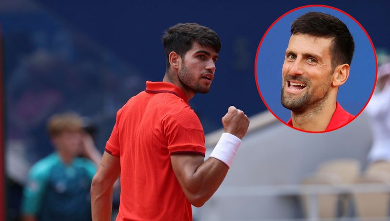 Alcaraz irá por el oro olímpico en una apasionante final contra Djokovic. Foto: EFE