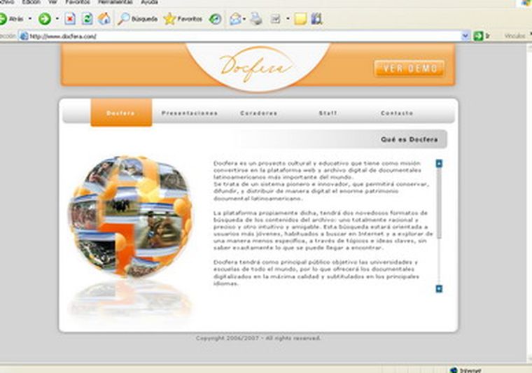 El sitio Docfera tienen novedosos formatos de búsqueda. Foto: web