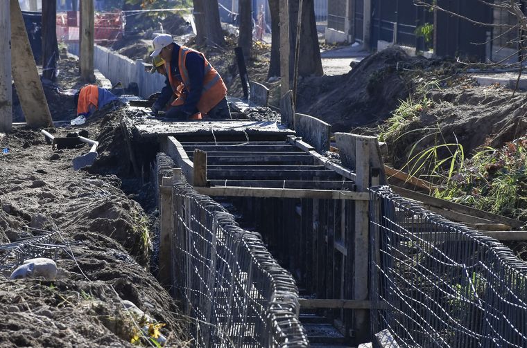 Obras en la calle Urquiza de Guaymallén Obras en la calle Urquiza de Guaymallén