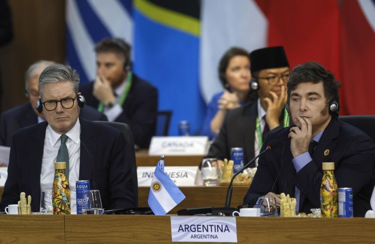 Javier Milei y Lula da Silva tuvieron su primera foto juntos Foto: EFE