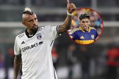 Arturo Vidal fue compañero de Carlos Palacios en Colo Colo y alcanzaron los cuartos de final de la Copa Libertadores 2024. Foto: IG @kingarturo23oficial | X @BocaJrsOficial