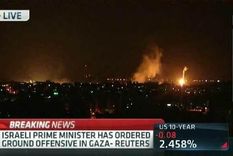 israel invade gaza por tierra, mar y aire