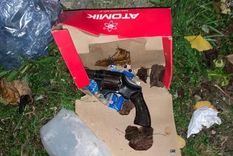 El arma que utilizaron los delincuentes para tirotearse con el policía El arma que utilizaron los delincuentes para tirotearse con el policía