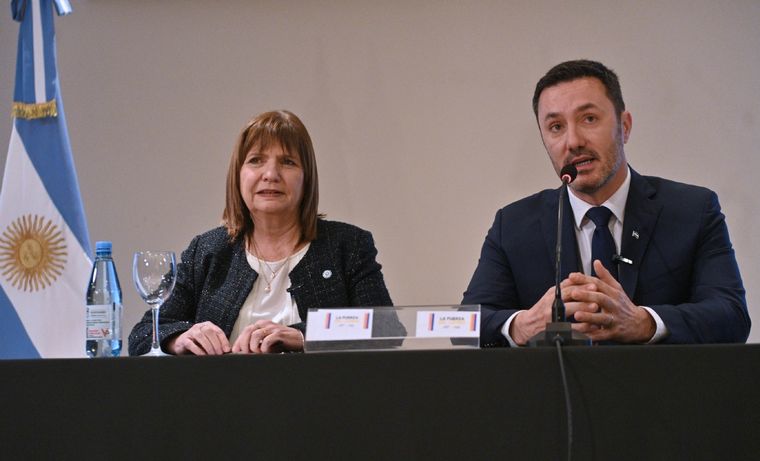 Patricia Bullrich y Luis Petri Foto: NA/DANIEL VIDES