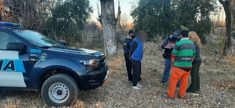 El sospechoso, atrapado por la Policía Federal. Foto: Gentileza Policía Federal