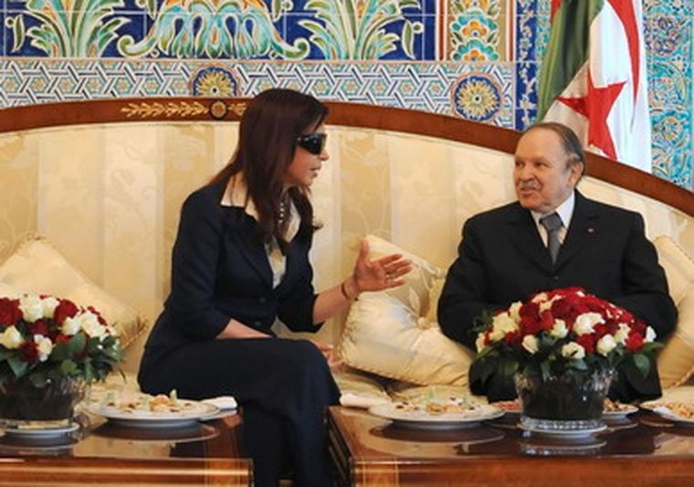 La Presidenta Cristina Kirchner, se reunió con su par argelino Abdelaziz Buopeflika. Foto: NA