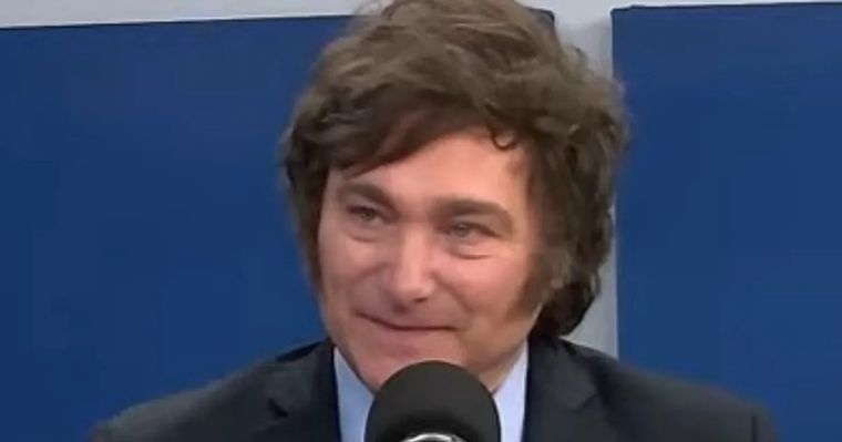 Javier Milei sorprendió a Alejandro Fantino Foto: Captura de pantalla
