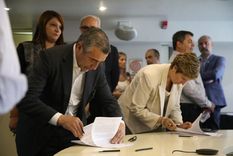 La ministra Jimena Latorre en el encuentro de este miércoles Foto: X @JimehLatorre