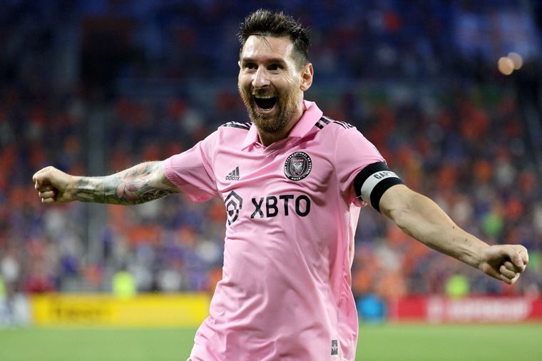 Con gol de Messi, Inter Miami se impuso por 2-0 ante New York RB Foto: Télam
