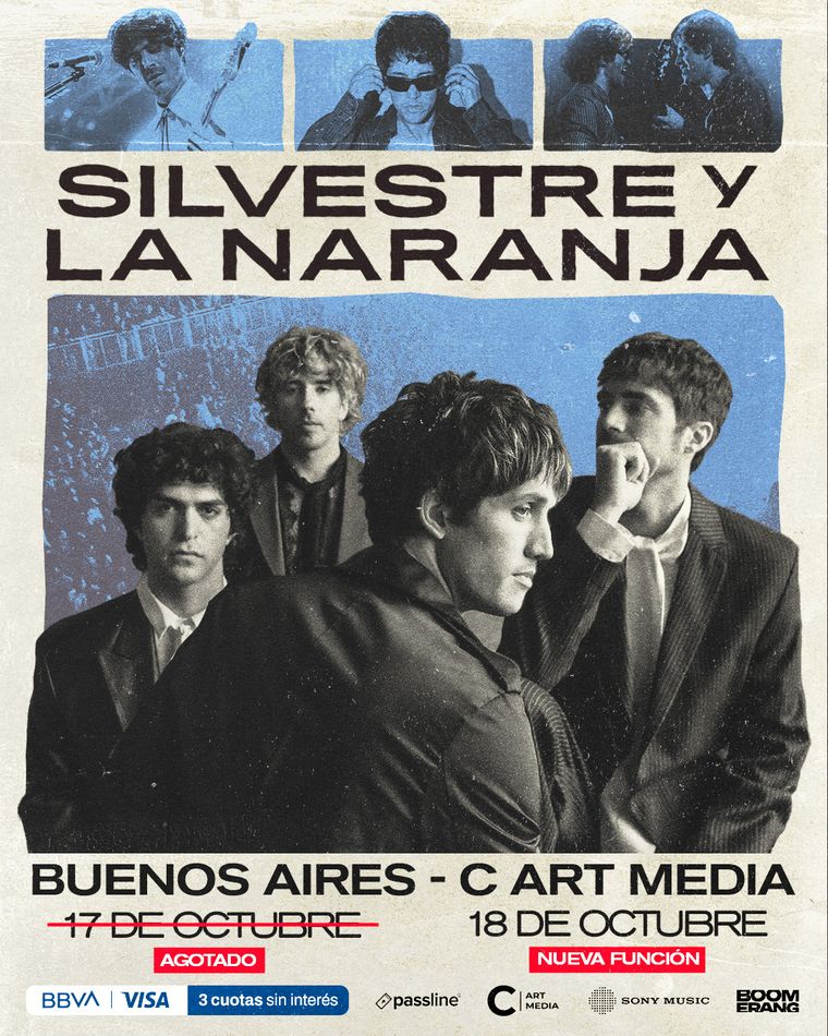 Silvestre y La Naranja anunció una nueva fecha en Buenos Aires. Silvestre y La Naranja anunció una nueva fecha en Buenos Aires.