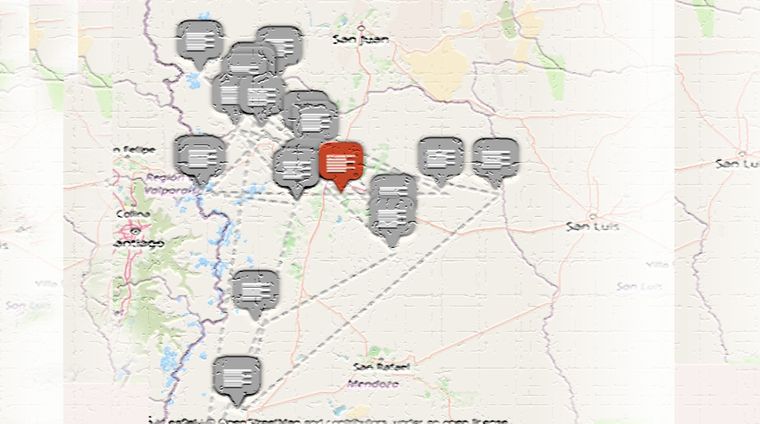 Los sismos en Mendoza en lo que va de 2021 y en rojo, el correspondiente a hoy