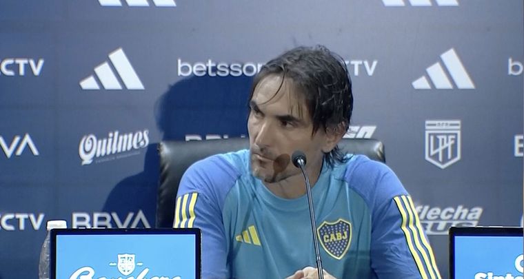 Martínez y su análisis del partido. Foto: Captura