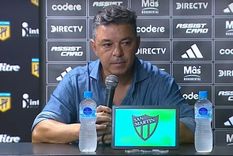 Gallardo y una llamativa justificación sobre la sequía de goles en el Primer Tiempo. Foto: Captura de TV Gallardo y una llamativa justificación sobre la sequía de goles en el Primer Tiempo. Foto: Captura de TV