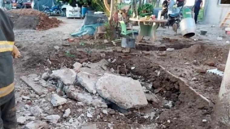 El lugar donde se produjo la explosión Foto: Twitter: @PressReview99