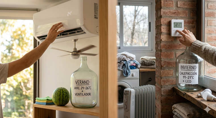 Consejos para reducir el consumo eléctrico. Fuente: IA Gemini. Consejos para reducir el consumo eléctrico. Fuente: IA Gemini.